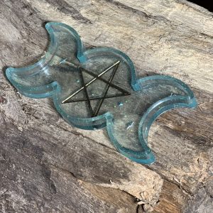 Triple Goddess Moon offering plate